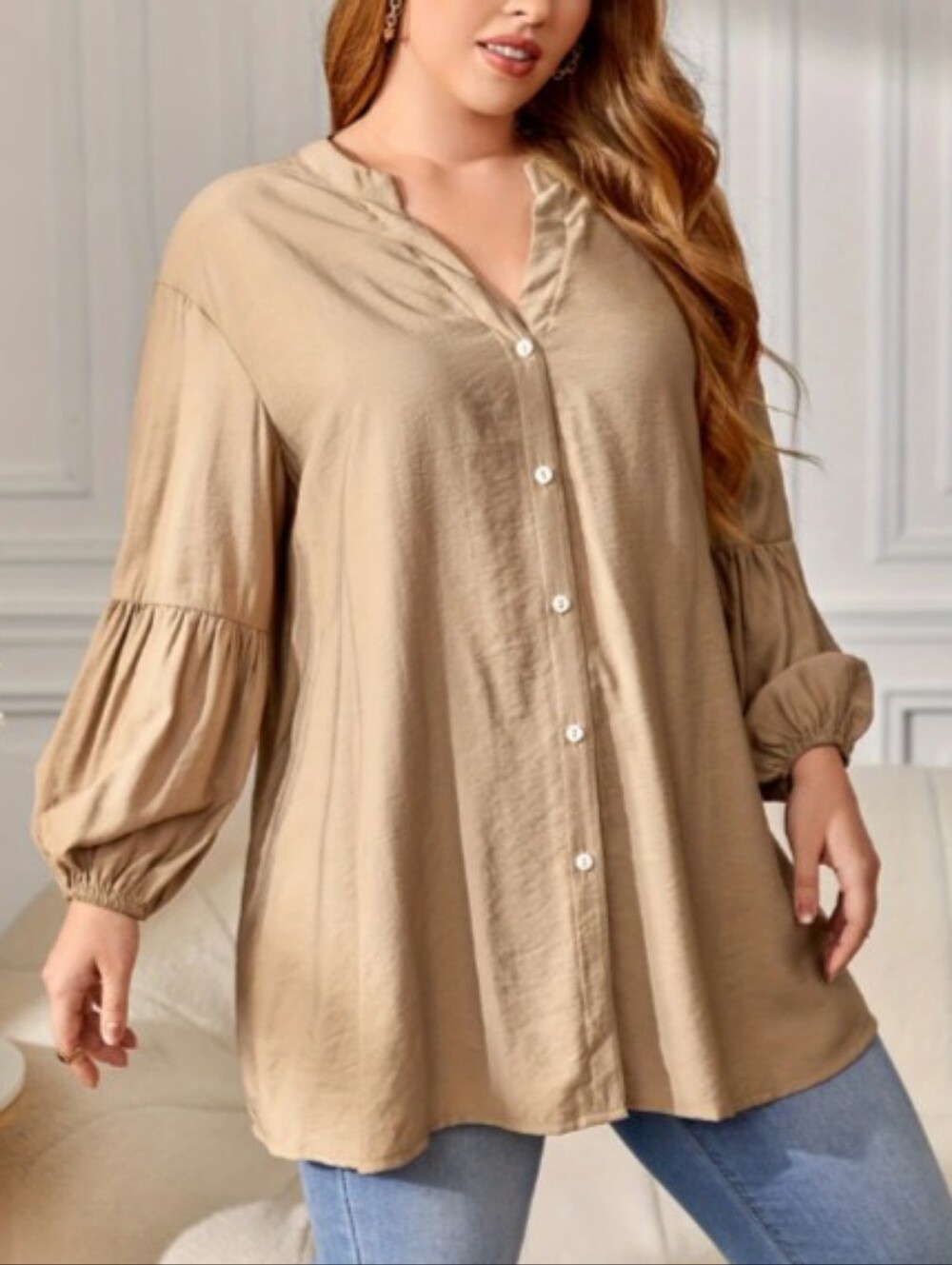 Shein Oversized Tunic Blouse Sz 1X